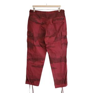 Stussy camo ripstop cargo pants red size 32